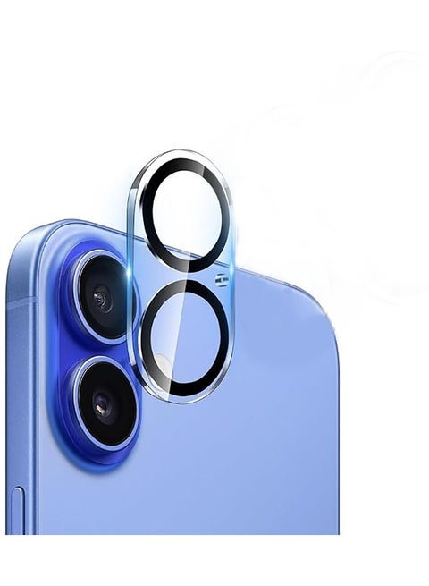 Tempered Glass Camera Lens Protector for iPhone 16 / /iPhone 16 Plus, Ultra HD, 9H Hardness, Anti-Scratch, Case Friendly, Easy to Install [No Affect on Night Shots]