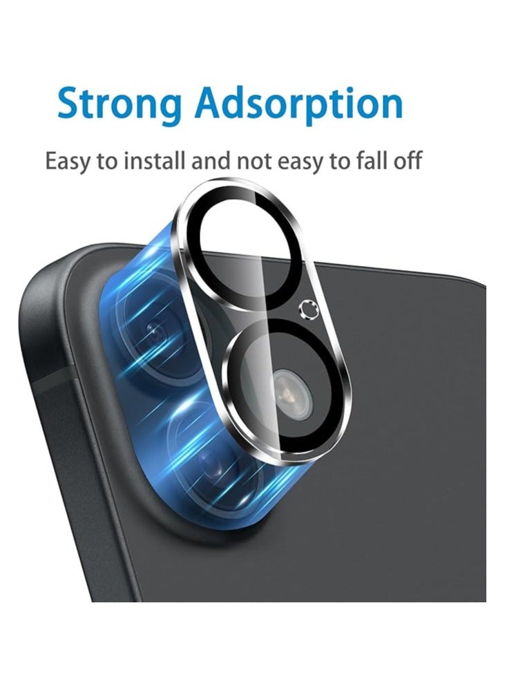 Tempered Glass Camera Lens Protector for iPhone 16 / /iPhone 16 Plus, Ultra HD, 9H Hardness, Anti-Scratch, Case Friendly, Easy to Install [No Affect on Night Shots]  - Image 4