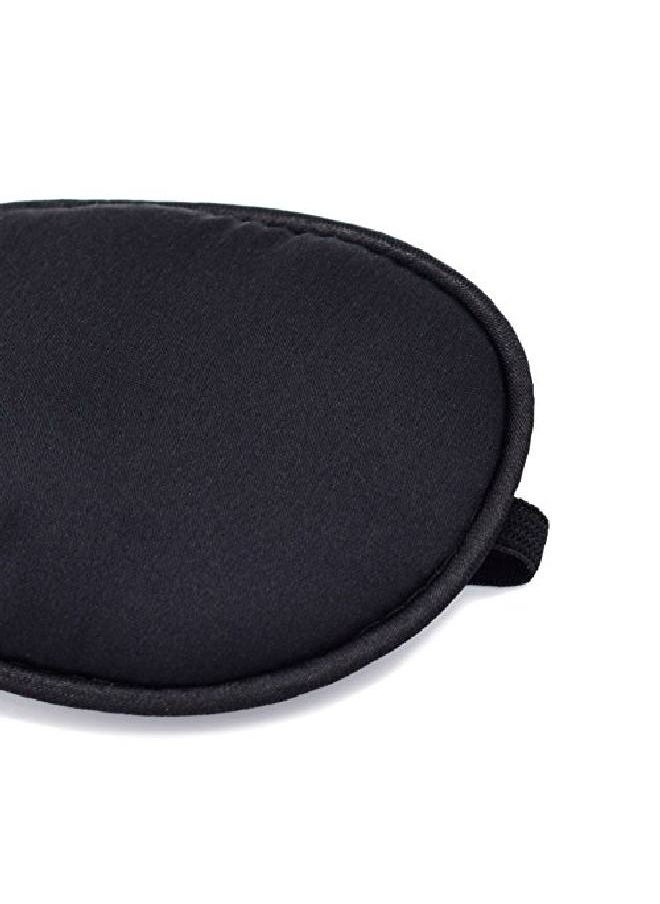 AKOAK - Akak Store 100% Mulberry Silk Pirate Eye Patch for Boys Kids to Reat Lazy Eye;Amblyopia;Strabismus Not Light LeakSmoothSoft and Comfortable（SmallBlack） - Image 1