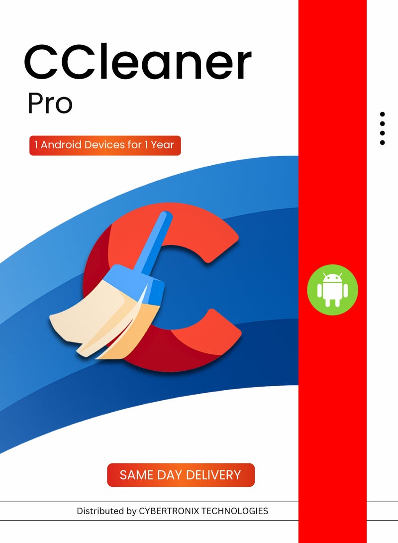 CCleaner Pro | 1 Android Device for 1 Year | Digital License | SAME DAY DELIVERY