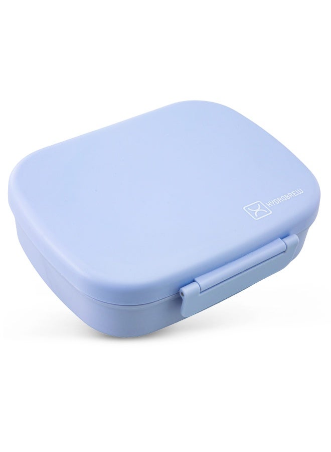 Hydrobrew Smart Serve Bento Lunch Box 1100ml w/ Sip Switch Tritan Water Bottle 1000ml | 5 Compartment Meal Box – Sky Mist - Image 5
