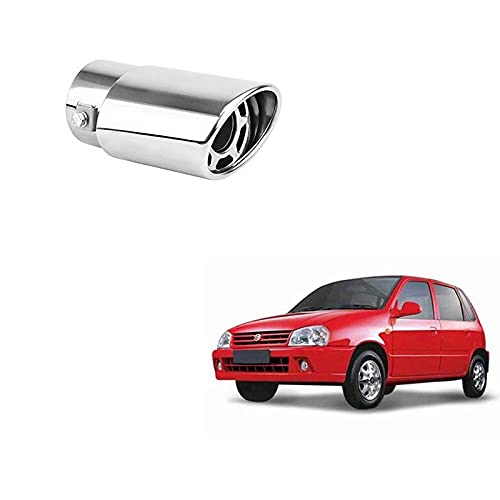 Supremechoice Car A1 Quality Single Oval Pipe Car Exhaust Silencer Tipe Chrome For Maruti Ritz - Image 4