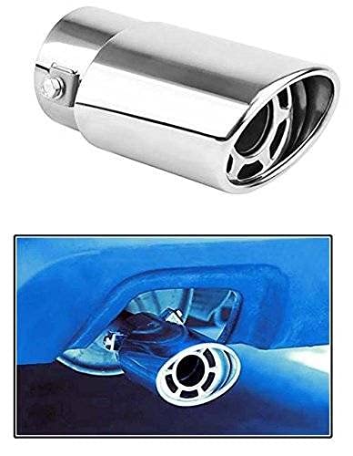 Supremechoice Car A1 Quality Single Oval Pipe Car Exhaust Silencer Tipe Chrome For Maruti Ritz - Image 2