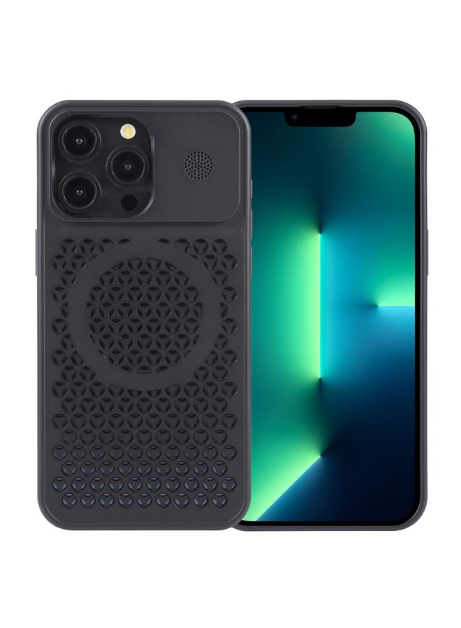 Zaboon Case For iPhone 13 Pro Pure Color Honeycomb Aromatherapy MagSafe Phone Case - Image 1