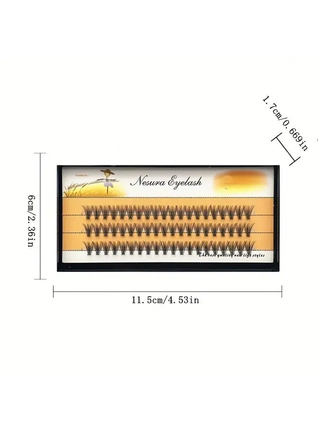 60 clusters of 40 false eyelashes, length 16mm, thickness 0.07, natural and soft, easy and quick grafting by yourself, full of natural and thick shape