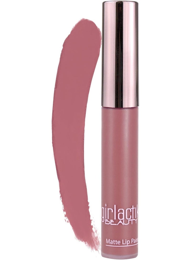 girlactik BEAUTY Girlactik USa. Matte Lip Liquid In Mauve Shade. Longwear, Pigmented & Non-Drying Lipstick. -Divine - Image 1