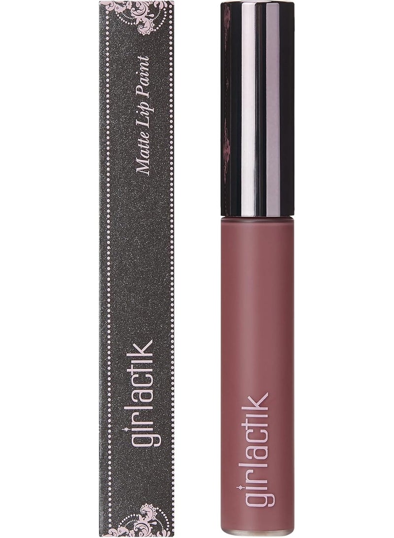 girlactik BEAUTY Girlactik USa. Matte Lip Liquid In Mauve Shade. Longwear, Pigmented & Non-Drying Lipstick. -Divine - Image 3