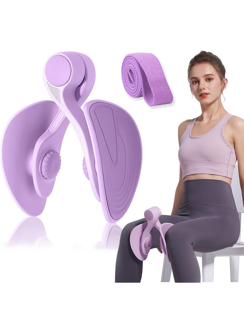 Master 26lb Pelvic Floor Strengthening Device, Inner Thigh Muscle Trainer, Kegel Exerciser, Pilates Workout Equipment for Home & Under Desk Use for Men & Women with Resistance Band - Image 1