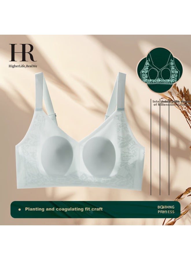 Hr Women's Rabbit Ear Cup Push-up Lace Bra Black L - Image 5
