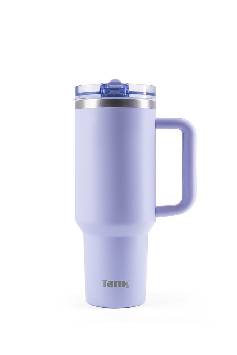 Tank Quencher, 1200ml, Lavender, Stainless Steel Bottle, insulated, Leakproof - Image 1