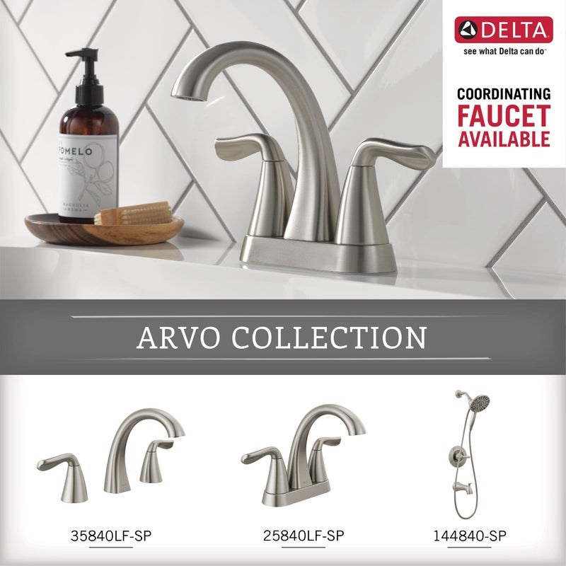 Delta Arvo (1-Pack) Hand Towel Holder SpotShield Brushed Nickel Towel Racks for Bathroom Wall Square Towel Ring Holder for Bath Towel Hanger for Kitchen, Bathroom Accessories ARV46-DN - Image 2