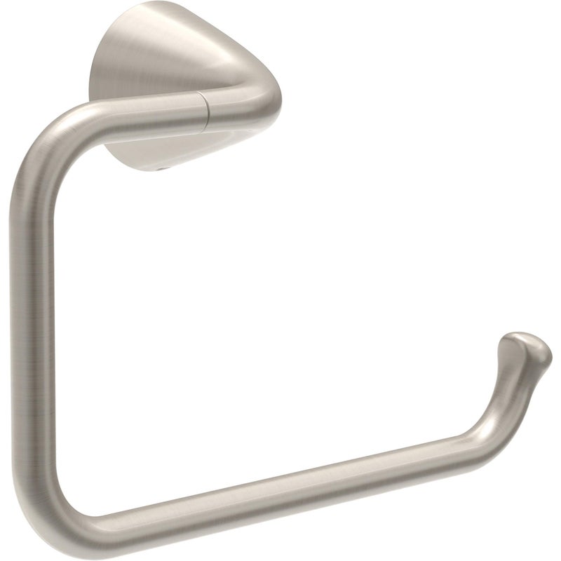 Delta Arvo (1-Pack) Hand Towel Holder SpotShield Brushed Nickel Towel Racks for Bathroom Wall Square Towel Ring Holder for Bath Towel Hanger for Kitchen, Bathroom Accessories ARV46-DN - Image 1