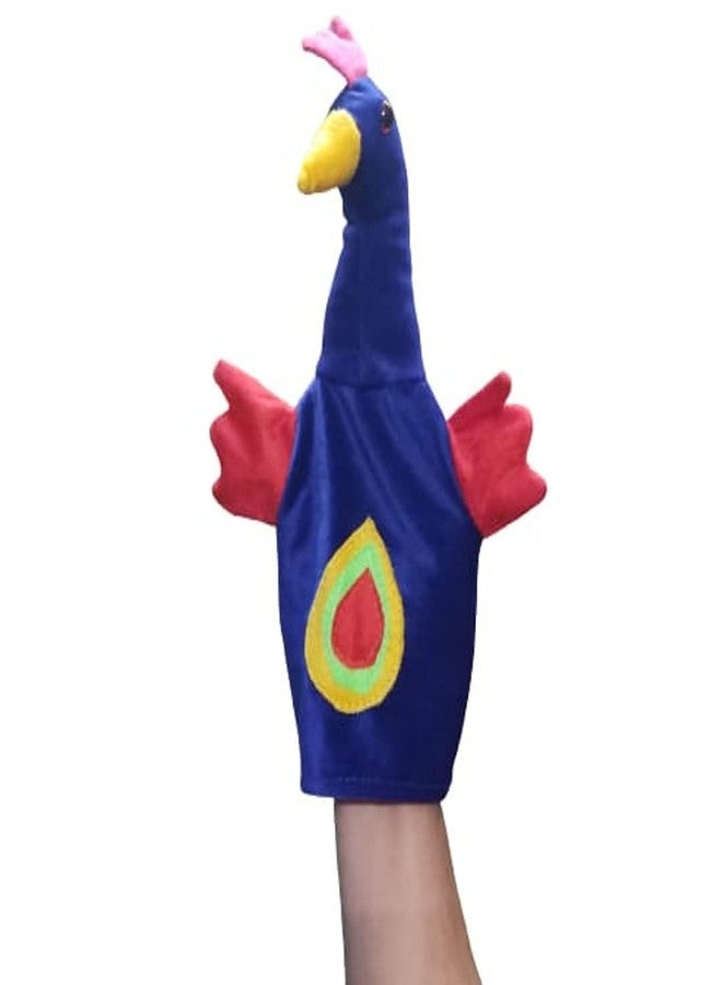 VARUSH Wild Animals & Birds Storytelling Hand Puppets/Hand Puppets for Kid's Learning Playing/Gift for Kids (Peacock) - Image 1