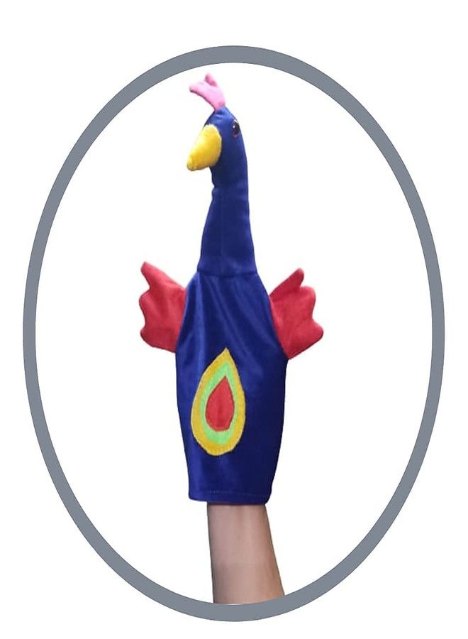 VARUSH Wild Animals & Birds Storytelling Hand Puppets/Hand Puppets for Kid's Learning Playing/Gift for Kids (Peacock) - Image 3