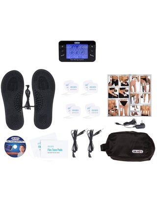 DR-HO'S ® Pain Therapy System Pro Basic Package TENS Machine Unit (Black)- 8 Small Pads, 2 Large Pads, 1 Pair of Travel Foot Therapy Pads, Travel Bag, Instructional DVD & Manual - pzsku/Z60FB5DA3DA420B20D03EZ/45/_/1683540324/d5693021-2d77-44af-ae4b-0d089de318ff