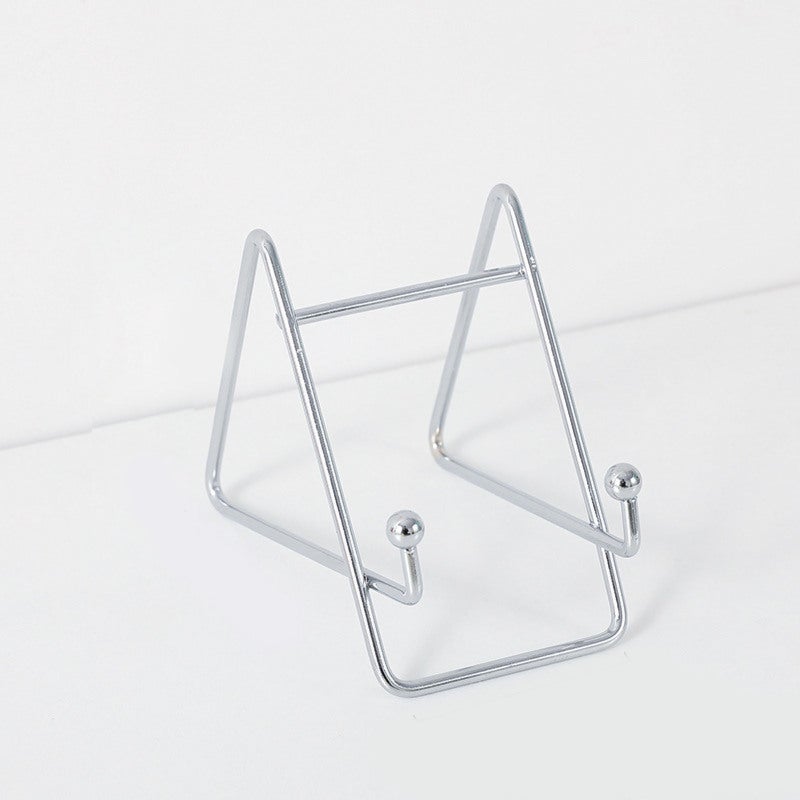 Desktop Stand Holder 5x9.5x8.7cm Premium Iron Sturdy Bracket Stand - Ball Head Fixation Stable Reading Stand for Studying - Image 1