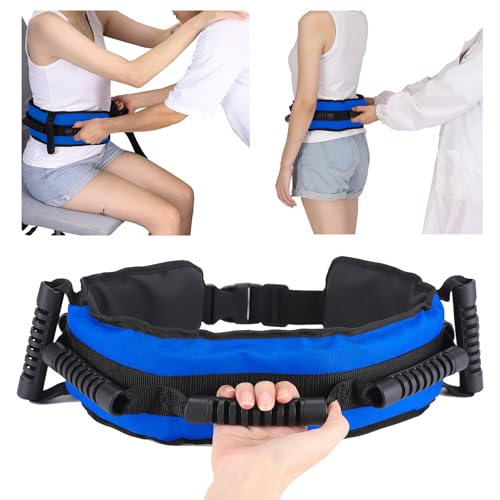 Jacobable Gait Belt for Seniors, Transfer Belt with 7 Nylon Padded Handles, FSA HSA Eligible, Medical Belt for Lifting Patients, Safety Gait Belt for Elderly Easy to Use Quick Release Buckle(Blue) - Image 1