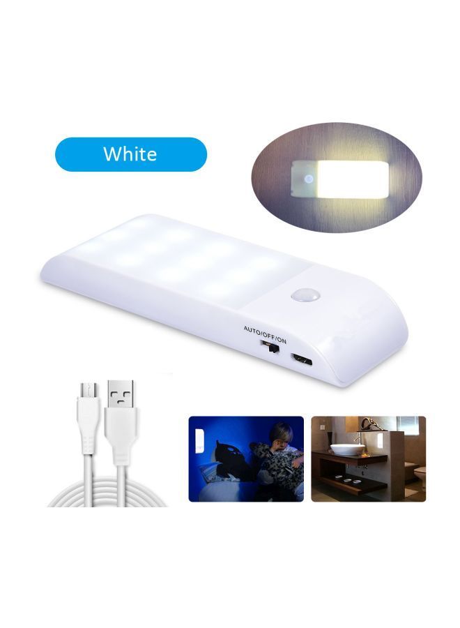 نيبمينينت ضوء LED مزود بجهاز استشعار للحركة يعمل بالأشعة تحت الحمراء أبيض 12.3x3.6x4.7سم - Image 2