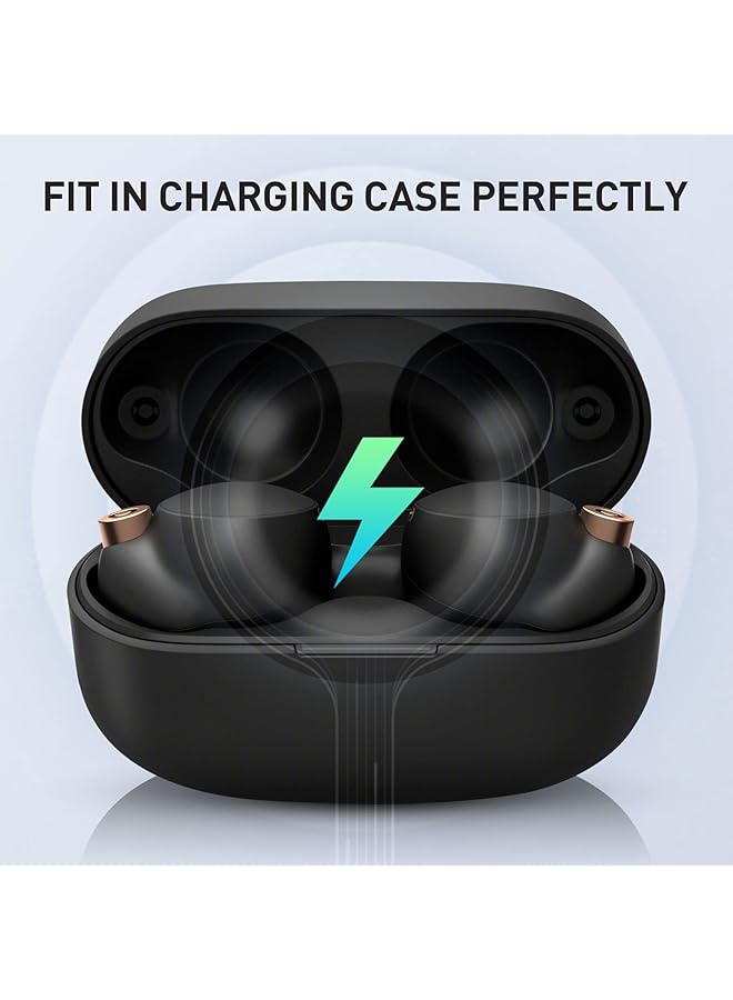 erorex Memory Foam Tips For Sony Wf 1000Xm4 Wf 1000Xm3 Anti Slip Replacement Ear Tips For Sony True Wireless Earphones Fit In The Charging Case Perfect Noise Cancellation 3 Pairs Assorted Size Black - Image 4