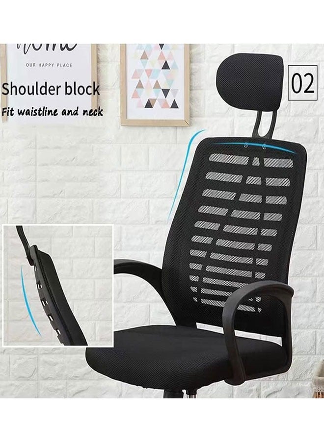 GoldenLike Office Chair Home Desk Chair Computer Chair Gaming Chair   Ergonomic Office Computer Chair Adjustable Mesh Home High Back Office Chair with Lumbar Support Backrest  - Image 4