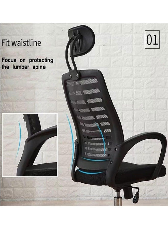 GoldenLike Office Chair Home Desk Chair Computer Chair Gaming Chair   Ergonomic Office Computer Chair Adjustable Mesh Home High Back Office Chair with Lumbar Support Backrest  - Image 3