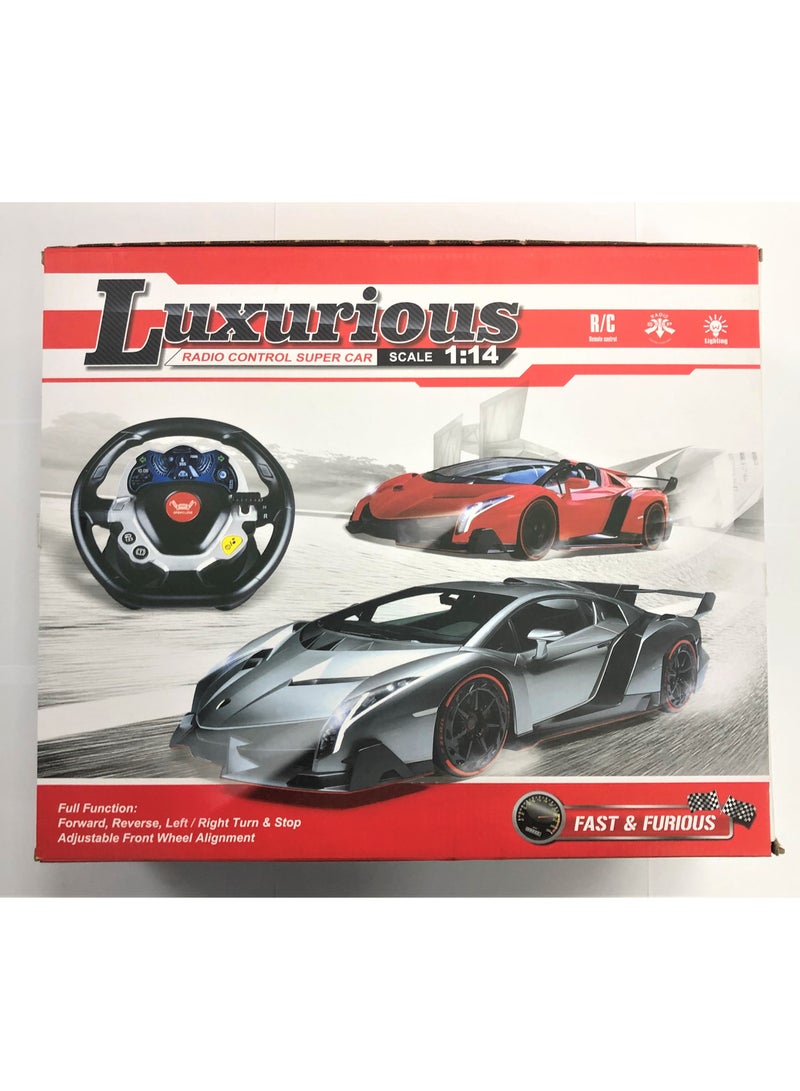TOON TOYZ Luxurious Remote Control Super Car - Orange - Image 3