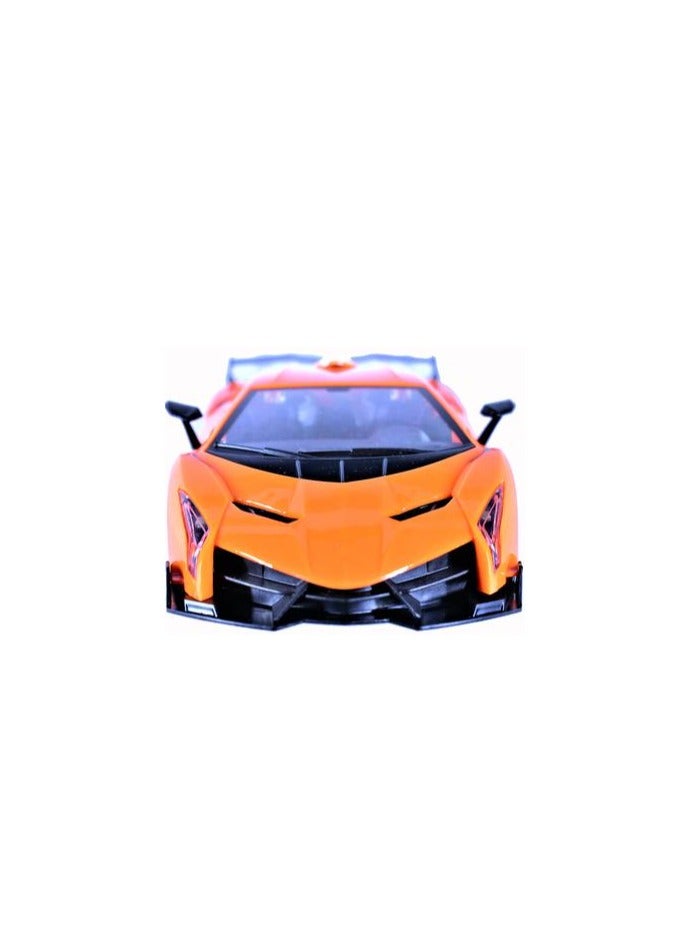 TOON TOYZ Luxurious Remote Control Super Car - Orange - Image 2