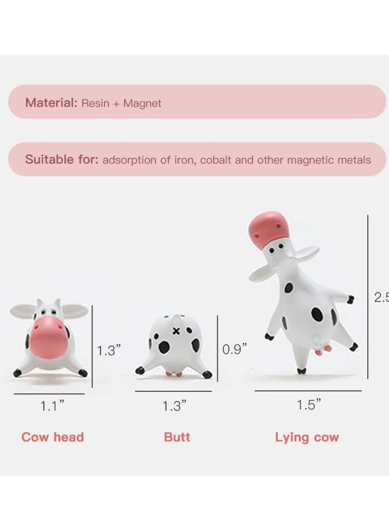 SYOSI 3-Piece Cute Refrigerator Magnetic Sticker Set, 3d Resin Refrigerator Magnet For Kitchen Office Whiteboard - Image 3
