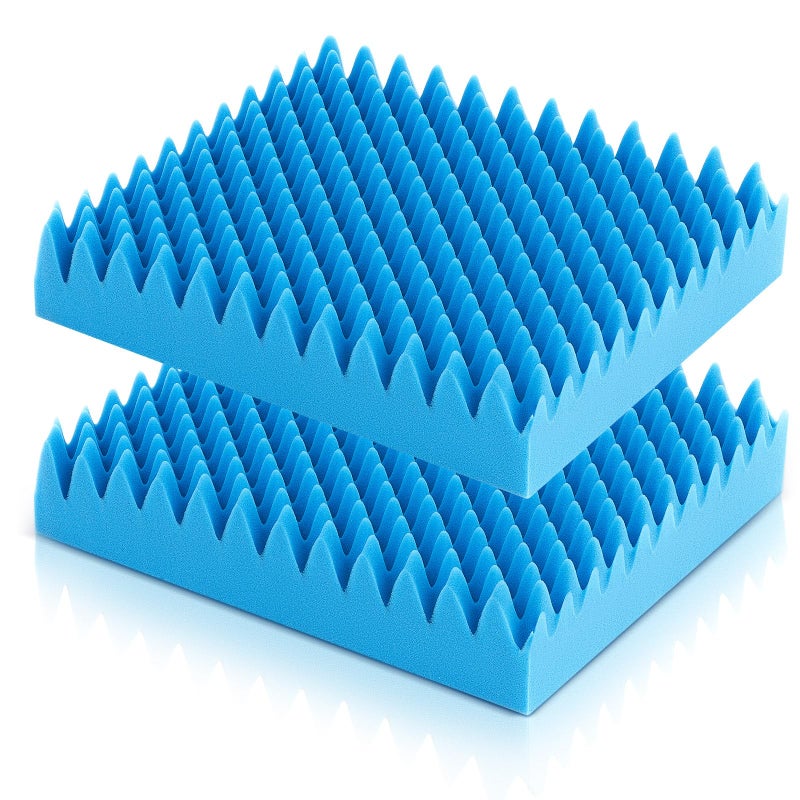Geiserailie 2 Pcs Egg Foam Pad Eggs Chair Cushion to Relieve Back Foam Seat Cushion Chair Accessories Pad for Office Recliner Wheelchair Home Car Egg Blue - Image 2