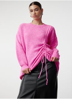 trendyol Pink Selanik Knitted Smock Detailed Knitwear Sweater TCTAW25AK00001  - Image 1