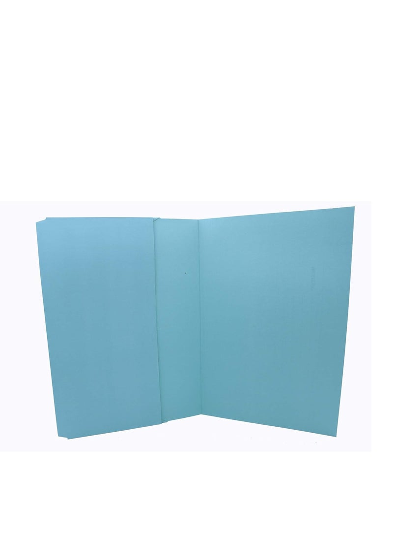 MODEST DOCUMENT WALLET FOLDER FULL FLAP/COVER F4 300GSM BLUE MS329-10PCS - Image 3