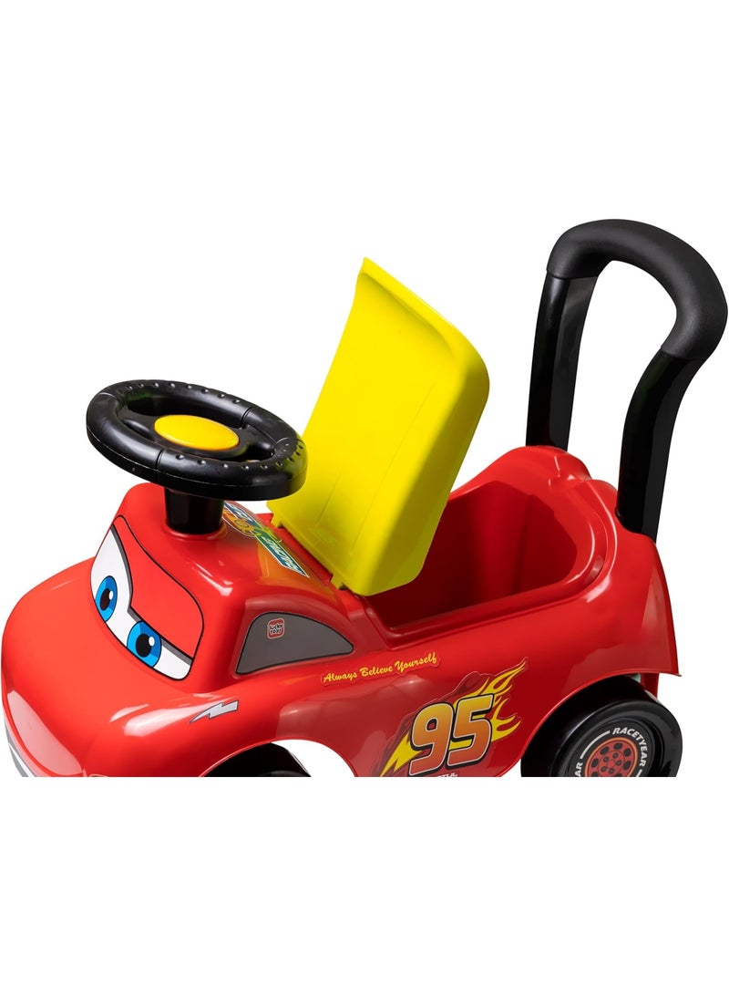 تيك تويز سيارة الأطفال بنظام الدفع والركوب –اللون الأحمر (Cars) - Image 3