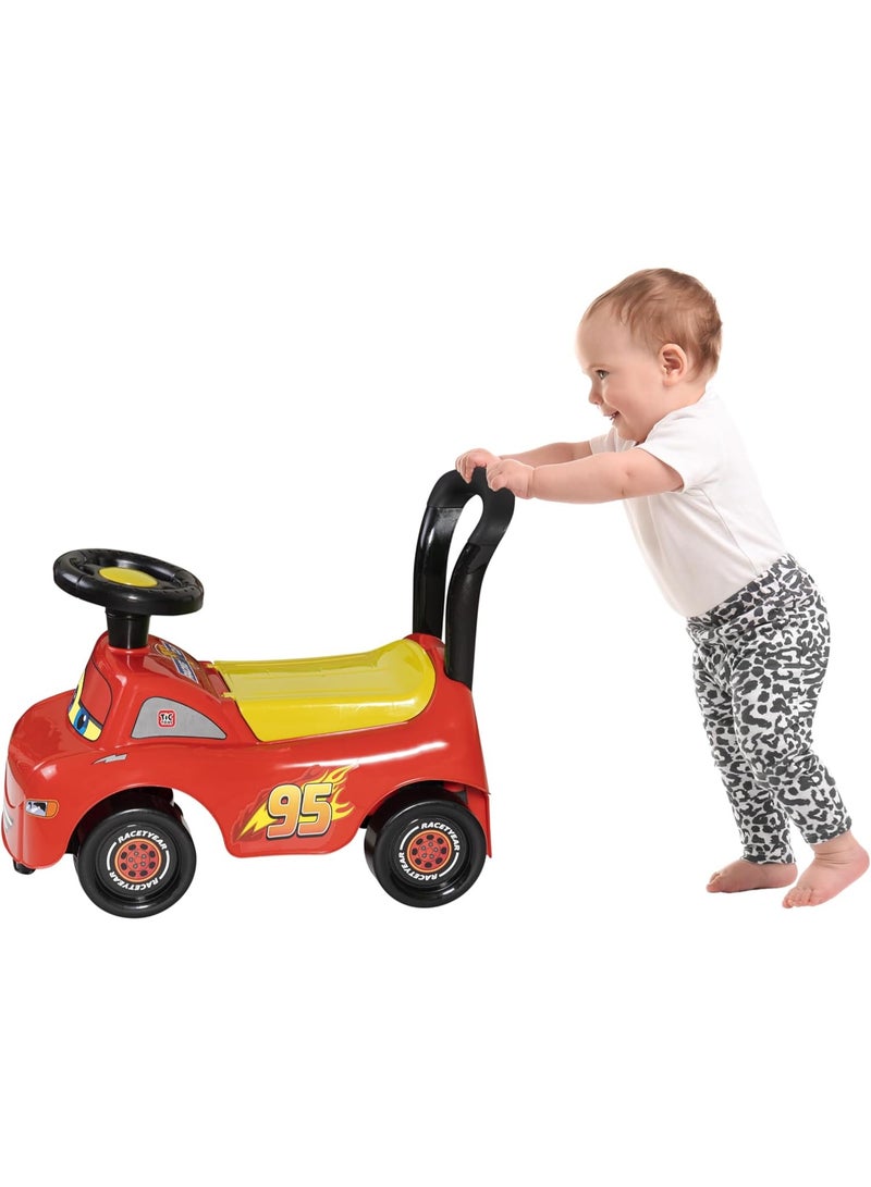 تيك تويز سيارة الأطفال بنظام الدفع والركوب –اللون الأحمر (Cars) - Image 4