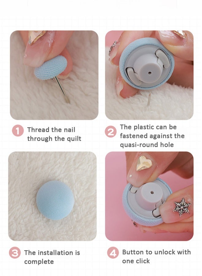 HY 8 Pcs Duvet Clips Set,Non Slip Duvet Cover Holding Clips,Reusable Duvet Cover Clips,One Key to Unlock Comforter Clips,Duvet Insert Holder,Keeps Comforter from Shifting,for Quilt,Cushions, Curtains - Image 3