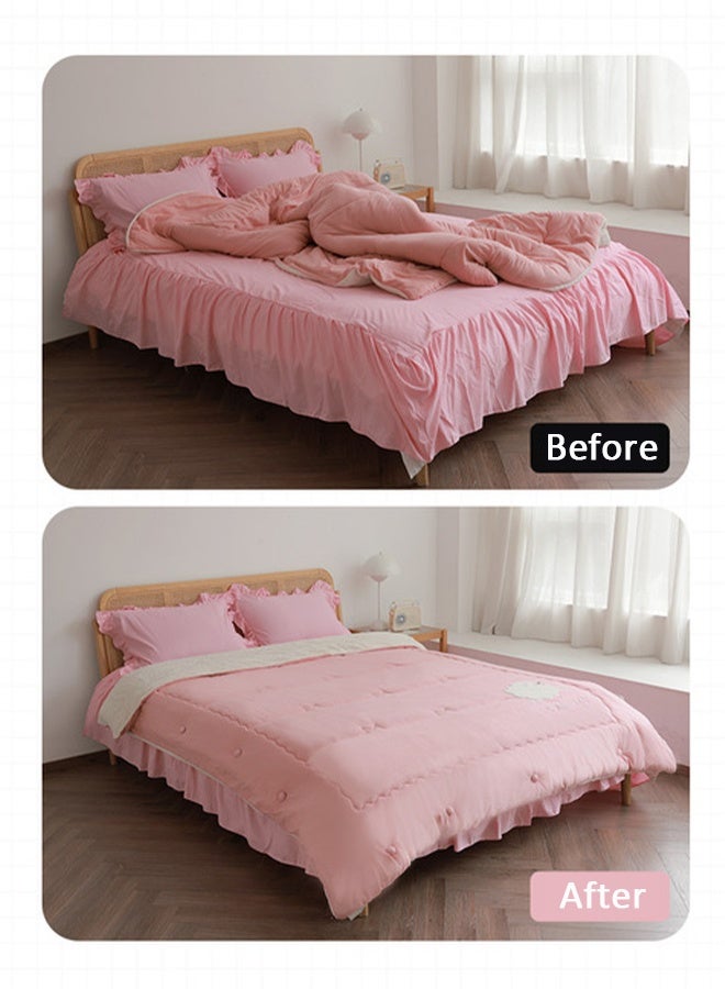 HY 8 Pcs Duvet Clips Set,Non Slip Duvet Cover Holding Clips,Reusable Duvet Cover Clips,One Key to Unlock Comforter Clips,Duvet Insert Holder,Keeps Comforter from Shifting,for Quilt,Cushions, Curtains - Image 2