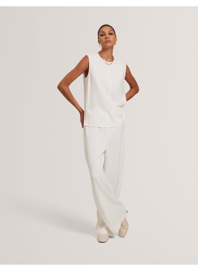 Ted Baker Piping Detail Wide Leg Crepe Trouser - Image 3