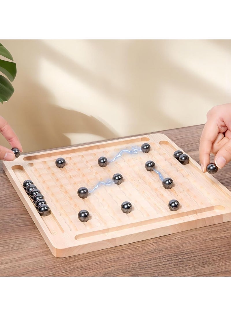 Magnetic Chess Set With Wooden Board For Kids Adults, 2024 New Version Magnetic Slate Game Fun Interactive Tabletop Game Family Party Board Game (Magnetic Chess Game - Style B) - Image 5