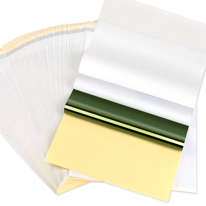 cridoz 50 Sheets Tattoo Transfer Paper, Cridoz Tattoo Stencil Paper for Tattooing, Transfer Paper for Tattooing, A4 Size 8 1/4" x 11 3/4 - Image 1