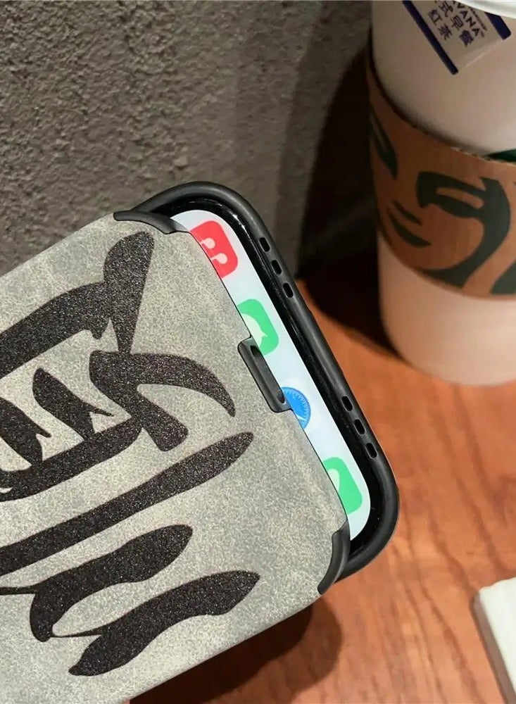 Kannzz High Quality Leather Creativity Fashion Striped Broken Nike Pattern Phone Case for IPhone - Image 3