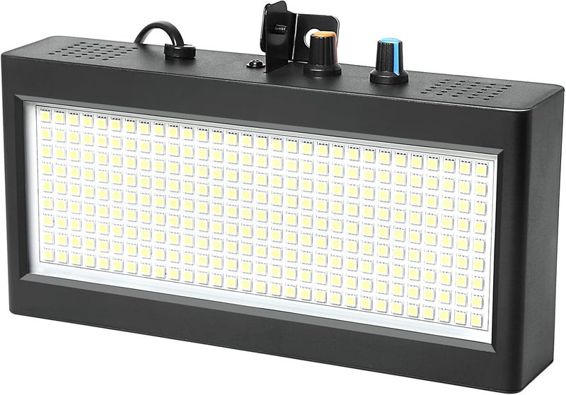 وي كان ضوء ديسكو ستروب LED، مع 270 لمبة LED فائقة السطوع لضوء الحفلات الستروب (أبيض) - Image 1