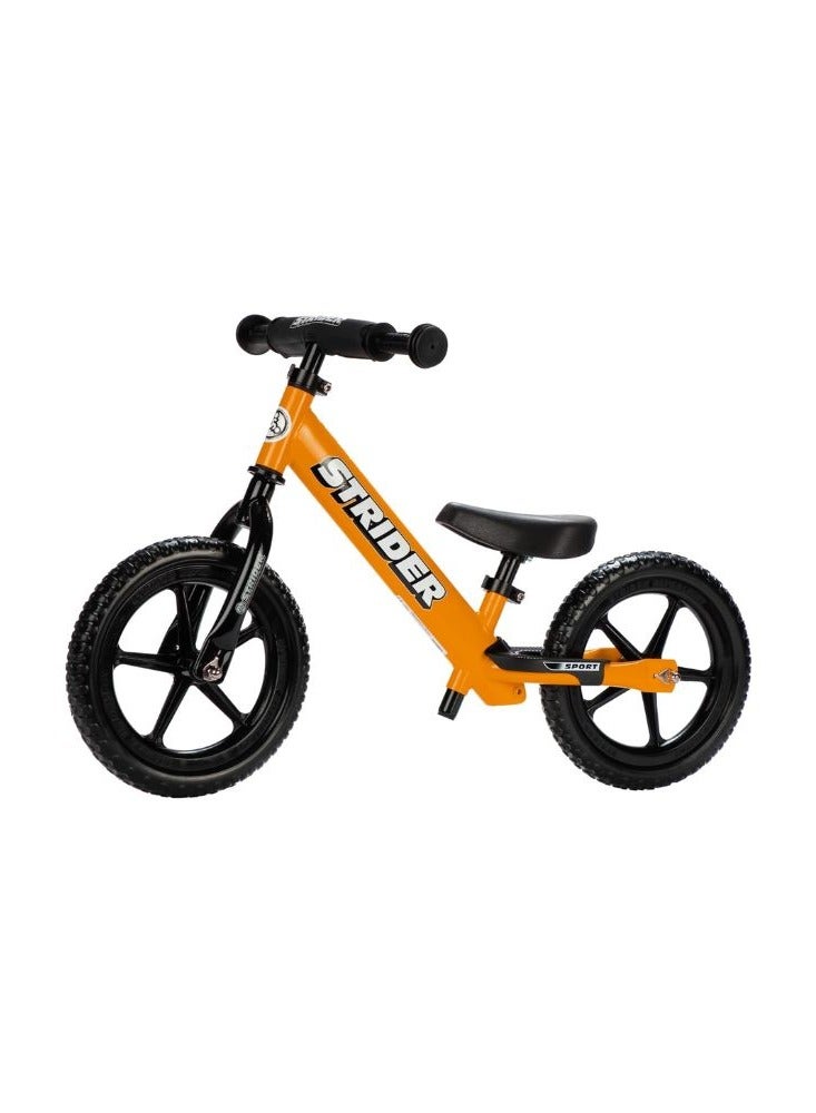 STRIDER Strider 12” Sport Bike - No Pedal Balance Bicycle for Kids 18 Months to 5 Years - Includes Safety Pad, Padded Seat, Mini Grips & Flat-Free Tires - Tool-Free Assembly & Adjustments  - Image 1