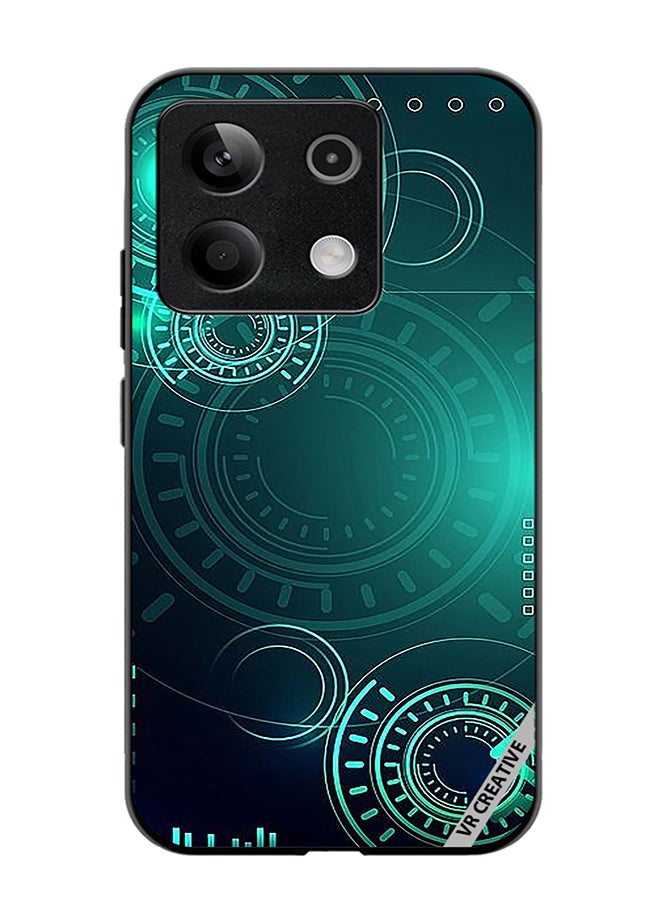 VR CREATIVE Protective Case Cover For Xiaomi Poco X6 Green Technology Design Multicolour - Image 1