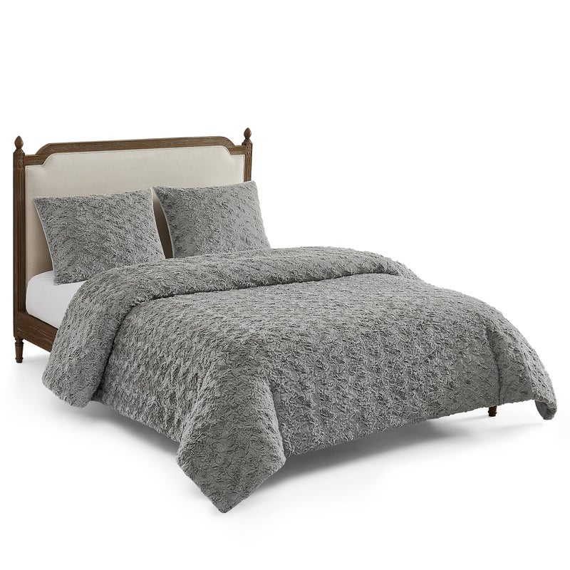 UGG UGG 12629 Adalee King 3Piece Comforter Set Plush Soft Cozy Comfortable Boho Faux Fur Bedding Comforter and Two Pillow Shams Bedding Set KingCalifornia King Seal 