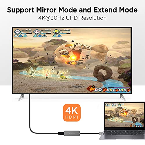 NOVOO 12in1 Pro USB C Multiport Hub Display Docking Station Laptop Docking Station with 2 HDMI VGA 4 USB SD/TF for MacBook/Dell/Surface/HP/Lenovo Laptops, Dark Grey, (NVHUBSN12PLX) - Image 4