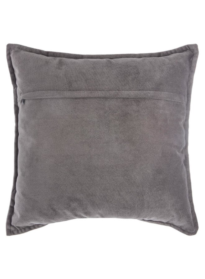 atmosphera Lilou High Quality Square Shaped Cushion Dark Grey 45 x 45cm 146200L - Image 2