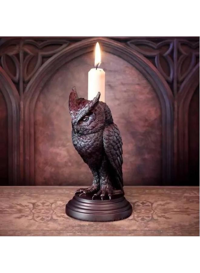 Bluejw New Halloween Owl Special Candle Holder Resin Crafts Ornaments Home Decoration Crafts - Image 1