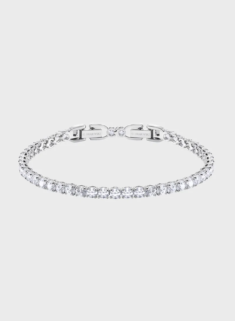 SWAROVSKI Tennis Round Deluxe Bracelet for Women Best Price Oman