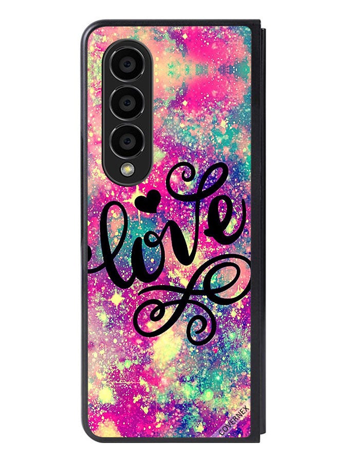 Covernex Protective Case Cover For Samsung Galaxy Z Fold 4 Love Sparks Background - Image 1