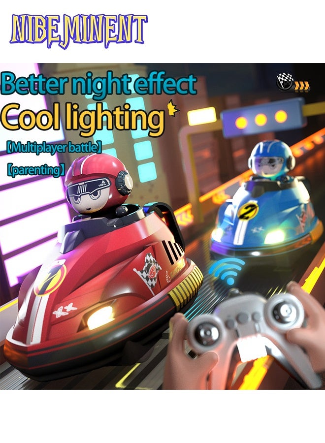 NIBEMINENT 2 Pcs Remote Control Car, 2.4GHz Bumper Cars RC Battle Car Toy Set, Ejecting Dodgem Cars with Sound Effects, Music and Lights, RC Play Vehicles, Gift for 6+ Ages Kids Boys Girls Children  - Image 4