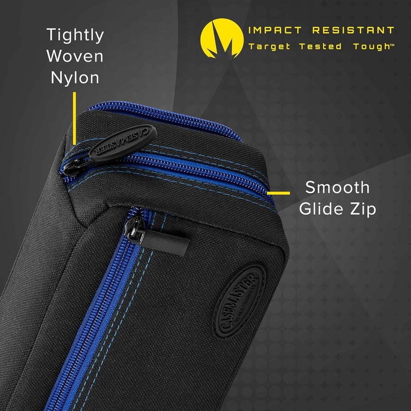 CASEMASTER Plazma Pro, 6 Dart Case for Soft and Steel Tip Darts, Features Large Front Mobile Device Pocket, Built-In Storage Tubes and Pockets for Flights, Tips, Shafts, and Personal Items - Image 2